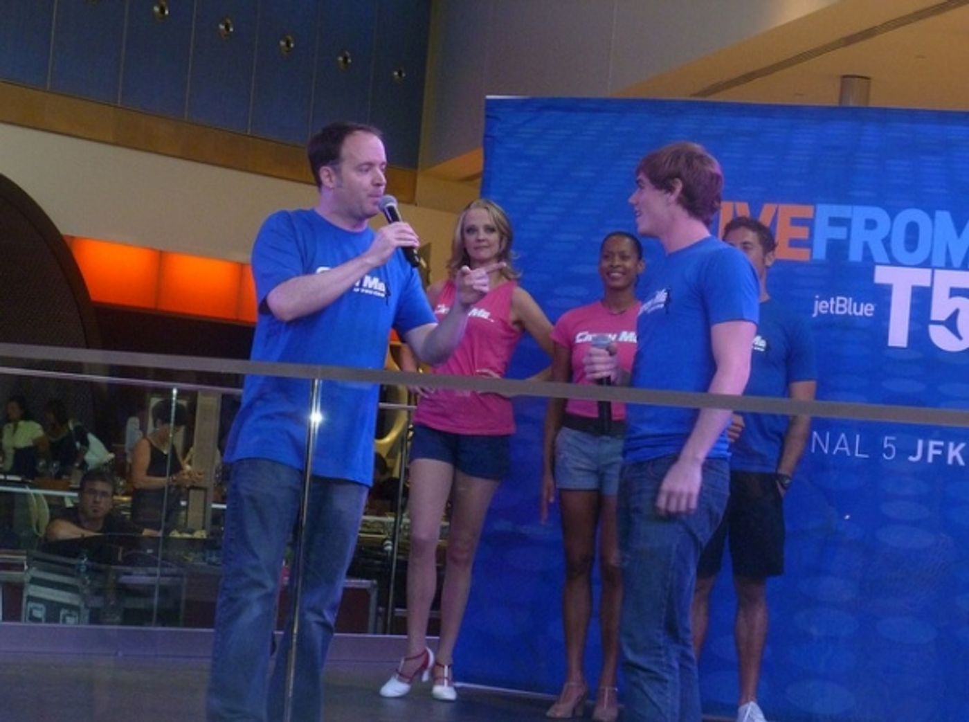 Photo Flash: CATCH ME IF YOU CAN Performs at JFK Airport!  Image