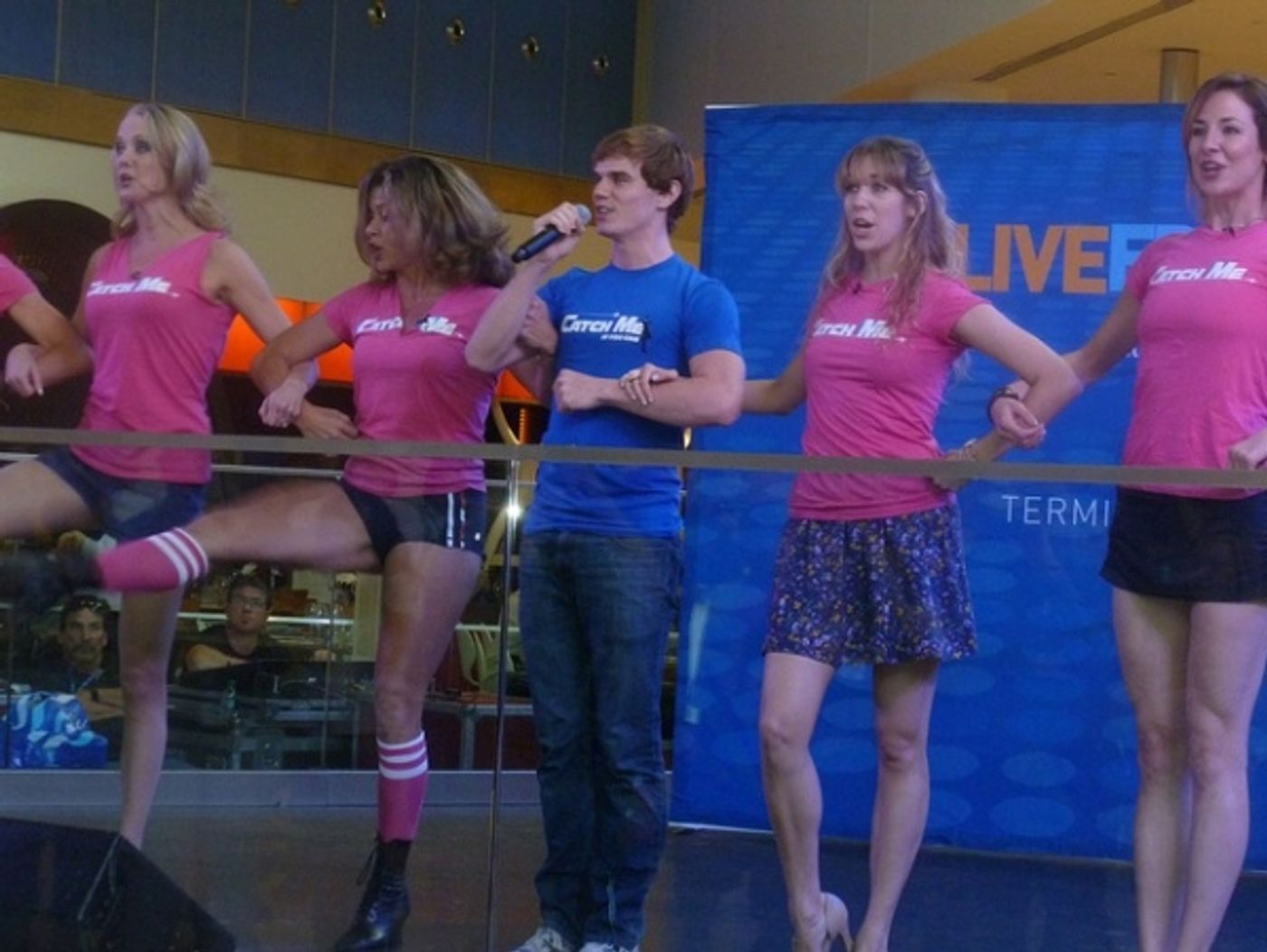 Photo Flash: CATCH ME IF YOU CAN Performs at JFK Airport!  Image