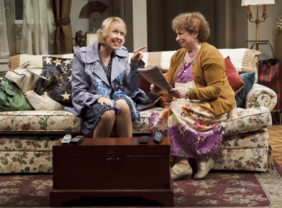 Julie Halston as Wendy and Marcia Jean Kurtz as Olive Photo