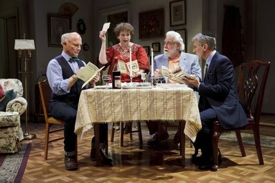 (L to R) Dan Butler as Trey, Marcia Jean Kurtz as Olive, Richard Masur as Sylvan, and Photo