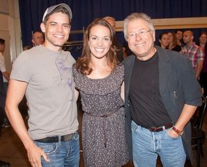 Jeremy Jordan, Kara Lindsay, and Alan Menken. Photo Credit: Peter James Zielinski Photo