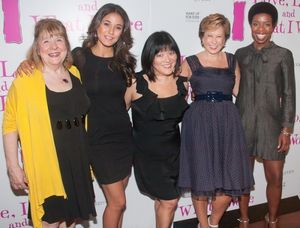 Marylouise Burke, Emmanuelle Chriqui, Ann Harada, Yeardley Smith, and Roslyn Ruff. Ph Photo