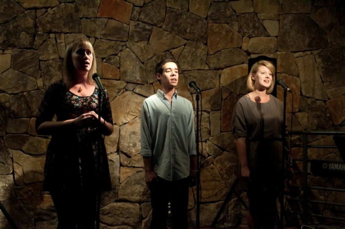 Hannah Brake, Joshua Gonzales, and Rachel Brown at 