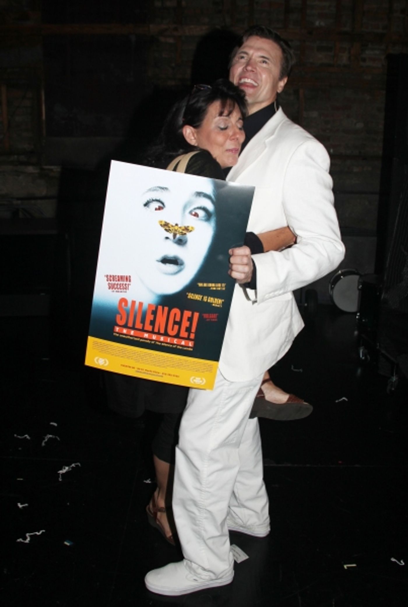 Photo Coverage: Mario Cantone and Christine Pedi Visit SILENCE! The Musical Photo Coverage: Mario Cantone and Christine Pedi Visit SILENCE! The Musical Image