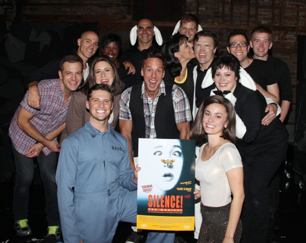 Christine Pedi & Michael West with Brent Barrett, Jenn Harris, Stephen Bienski with the Ensemble Cast at 