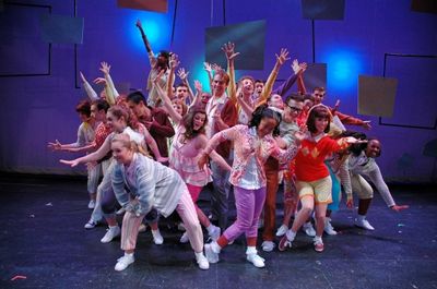 Brennan Villines (center) and the cast of BYE BYE BIRDIE Photo