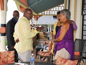 Kenny Leon, Reuben Cannon, Lydia R. Diamond, Charlayne Hunter-Gault  Photo