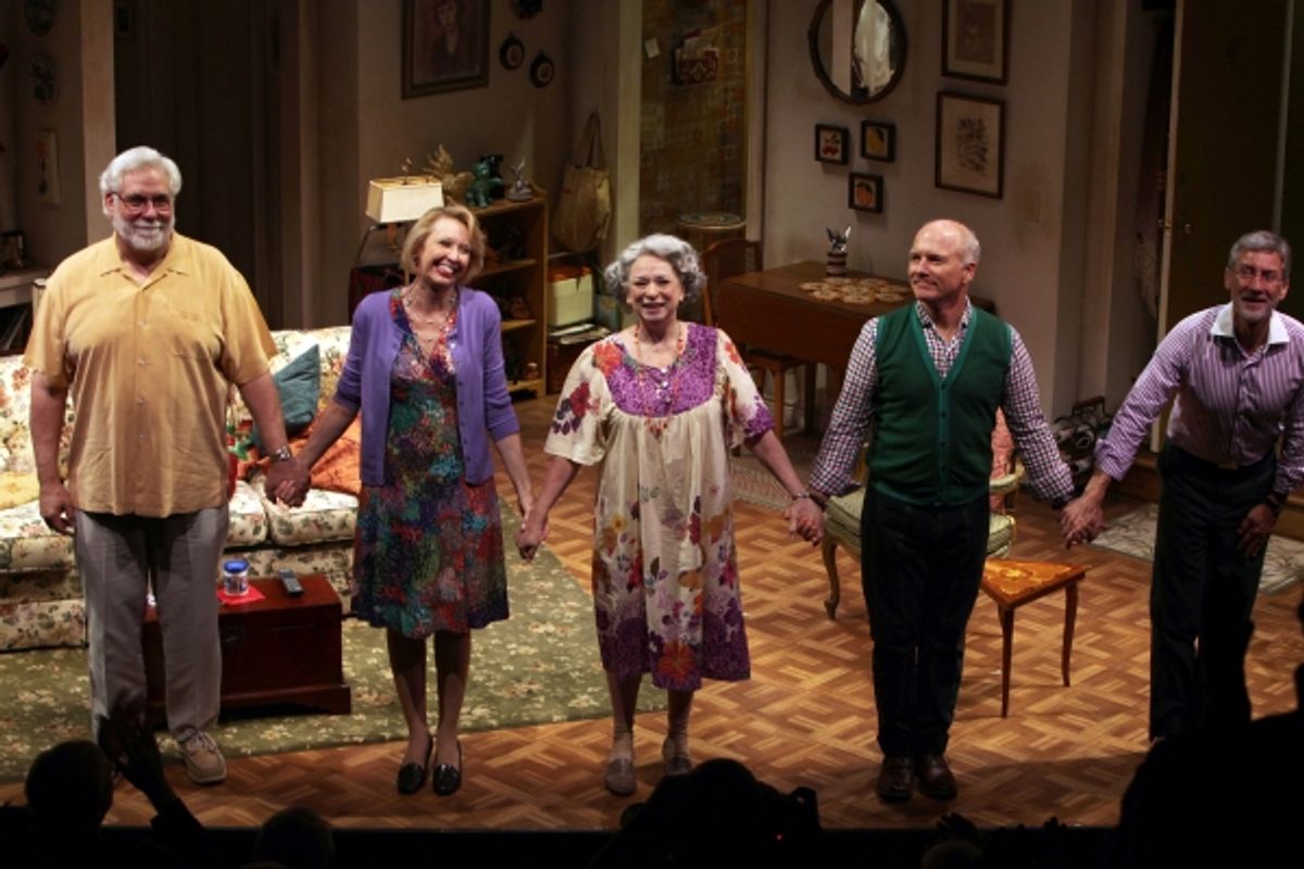 Curtain Call: Richard Masur, Julie Halston, Marcia Jean Kurtz, Dan Butler & David Garrison at 