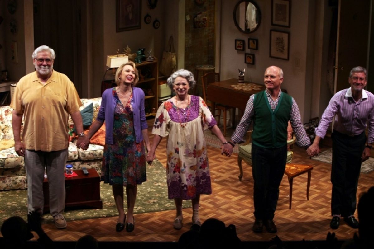 Curtain Call: Richard Masur, Julie Halston, Marcia Jean Kurtz, Dan Butler & David Garrison at 