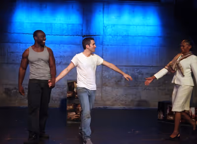 Curtain Call: Patrick Byas & Dan Heching & Stephanie Pope Caffey Photo