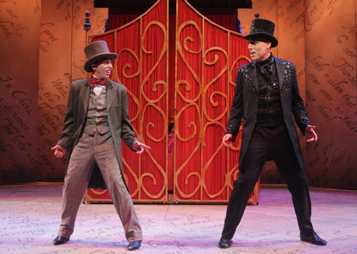Kevin Cahoon* as Hans Christian Andersen and Erik Stein* as Shadow  at 