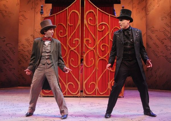 Kevin Cahoon* as Hans Christian Andersen and Erik Stein* as Shadow  Photo