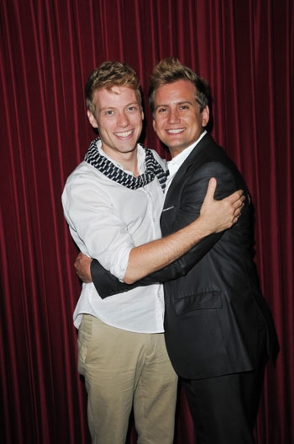 Barrett Foa and producer Chris Isaacson Kate Flannery and Ana Gasteyer at Catalina Jazz Club at 