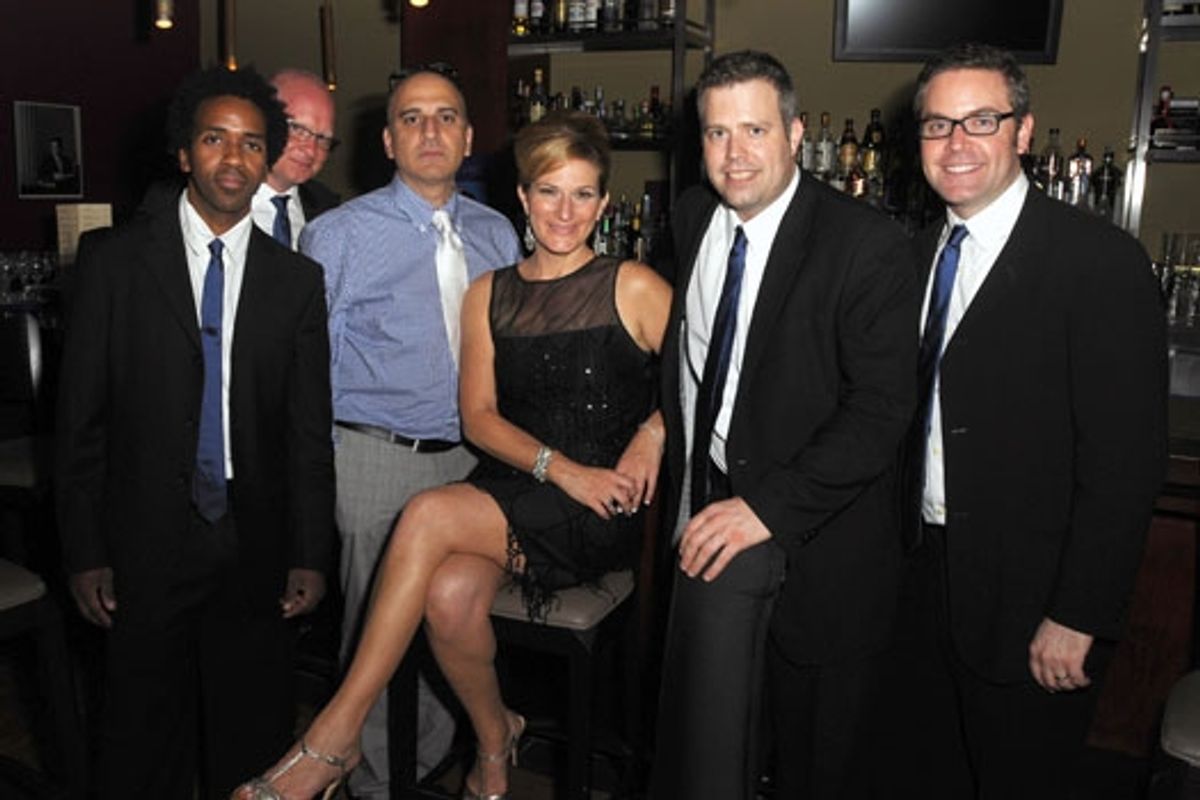 Edwin Lexington, Jon Spurney, Julian Fleisher, Ana Gasteyer Andy Sanesa, Matt Dahlgren and Ryan Shore Kate Flannery and Ana Gasteyer at Catalina Jazz Club at 