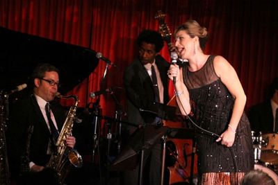 Ryan Shore, Edwin Lexington and Ana Gasteyer at Catalina Jazz Club Photo