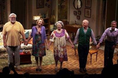 Richard Masur, Julie Halston, Marcia Jean Kurtz, Dan Butler & David Garrison. Photo C Photo