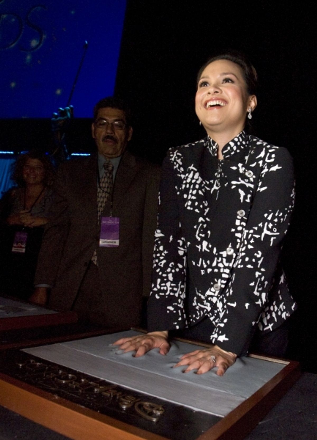 Aug. 19, 2011 - Anaheim, California, U.S. - Lea Salonga, the speaking voice of Mulan and the singing voice of Princess Jasmine, accepts her Disney Legend Award during a ceremony at the Anaheim Convention Center Friday...///ADDITIONAL INFO: sn.d23.0820 - 8 at 