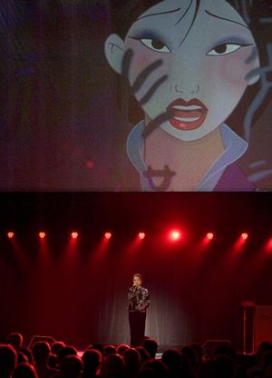 Aug. 19, 2011 - Anaheim, California, U.S. - Lea Salonga, voice of Mulan sings a Mulan medley at the Anaheim Convention Center Friday...///ADDITIONAL INFO: n.d23.0820 - 8/19/11 - PHOTO BY JOSHUA SUDOCK, THE ORANGE COUNTY REGISTER - Day-one of Disney's D23 @ BroadwayWorld Aug. 19, 2011 - Anaheim, California, U.S. - Lea Salonga, voice of Mulan sings a Mulan Photo