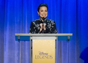 Aug. 19, 2011 - Anaheim, California, U.S. - Lea Salonga, the speaking voice of Mulan and the singing voice of Princess Jasmine, accepts her Disney Legend Award during a ceremony at the Anaheim Convention Center Friday...///ADDITIONAL INFO: n.d23.0820 - 8/ @ BroadwayWorld Aug. 19, 2011 - Anaheim, California, U.S. - Lea Salonga, the speaking voice of Mulan Photo