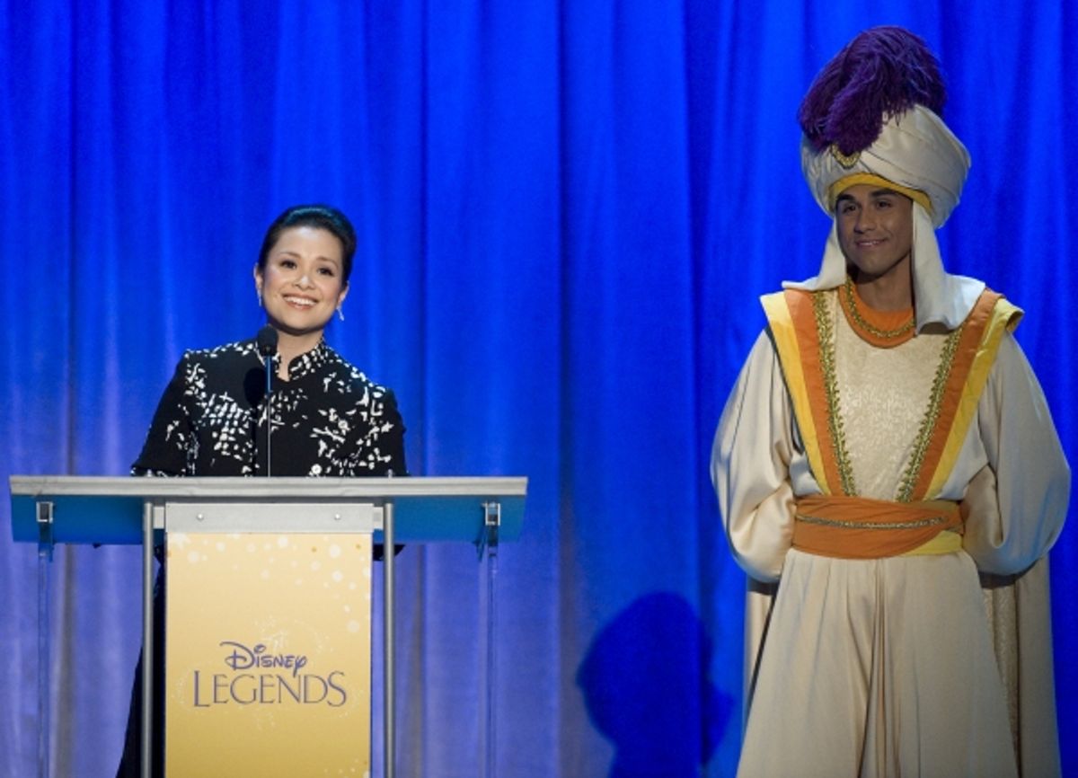 Aug. 19, 2011 - Anaheim, California, U.S. - Lea Salonga, the speaking voice of Mulan and the singing voice of Princess Jasmine, accepts her Disney Legend Award during a ceremony at the Anaheim Convention Center Friday...///ADDITIONAL INFO: n.d23.0820 - 8/ at 