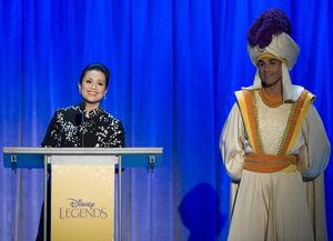 Aug. 19, 2011 - Anaheim, California, U.S. - Lea Salonga, the speaking voice of Mulan and the singing voice of Princess Jasmine, accepts her Disney Legend Award during a ceremony at the Anaheim Convention Center Friday...///ADDITIONAL INFO: n.d23.0820 - 8/ @ BroadwayWorld Aug. 19, 2011 - Anaheim, California, U.S. - Lea Salonga, the speaking voice of Mulan Photo