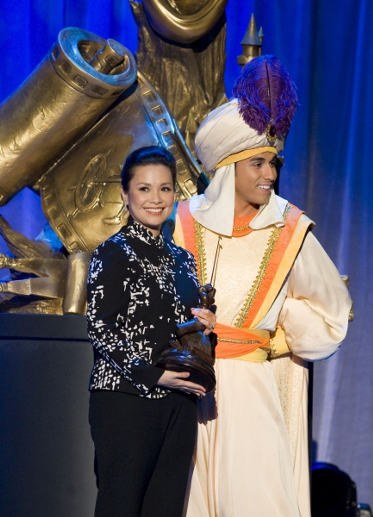 Aug. 19, 2011 - Anaheim, California, U.S. - Lea Salonga, the speaking voice of Mulan and the singing voice of Princess Jasmine, accepts her Disney Legend Award during a ceremony at the Anaheim Convention Center Friday...///ADDITIONAL INFO: n.d23.0820 - 8/ at 