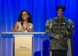Aug. 19, 2011 - Anaheim, California, U.S. - Anika Noni Rose, voice of Princess Tiana in Disney's animated feature ''TPrincess and the Frog,'' accepts her Disney Legend Award during a ceremony at the Anaheim Convention Center Friday...///ADDITIONAL INFO: n @ BroadwayWorld Aug. 19, 2011 - Anaheim, California, U.S. - Anika Noni Rose, voice of Princess Tiana Photo