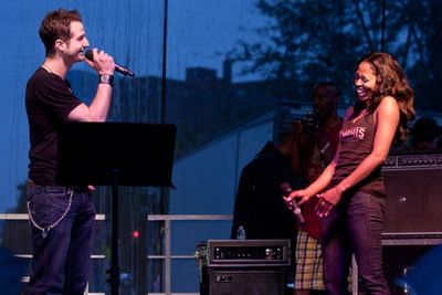 Bryan Fenkart and Felicia Boswell
 Photo