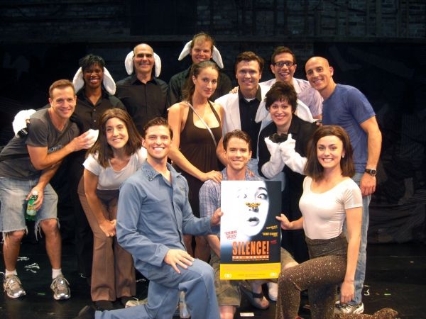 Christian Campbell, America Olivo and the entire company of SILENCE! The Musical Photo