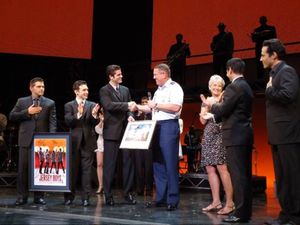 Deven May, Rick Faugno, Peter Saide, Major General Bill Hyatt, Mrs. Becky Hyatt, Trav Photo