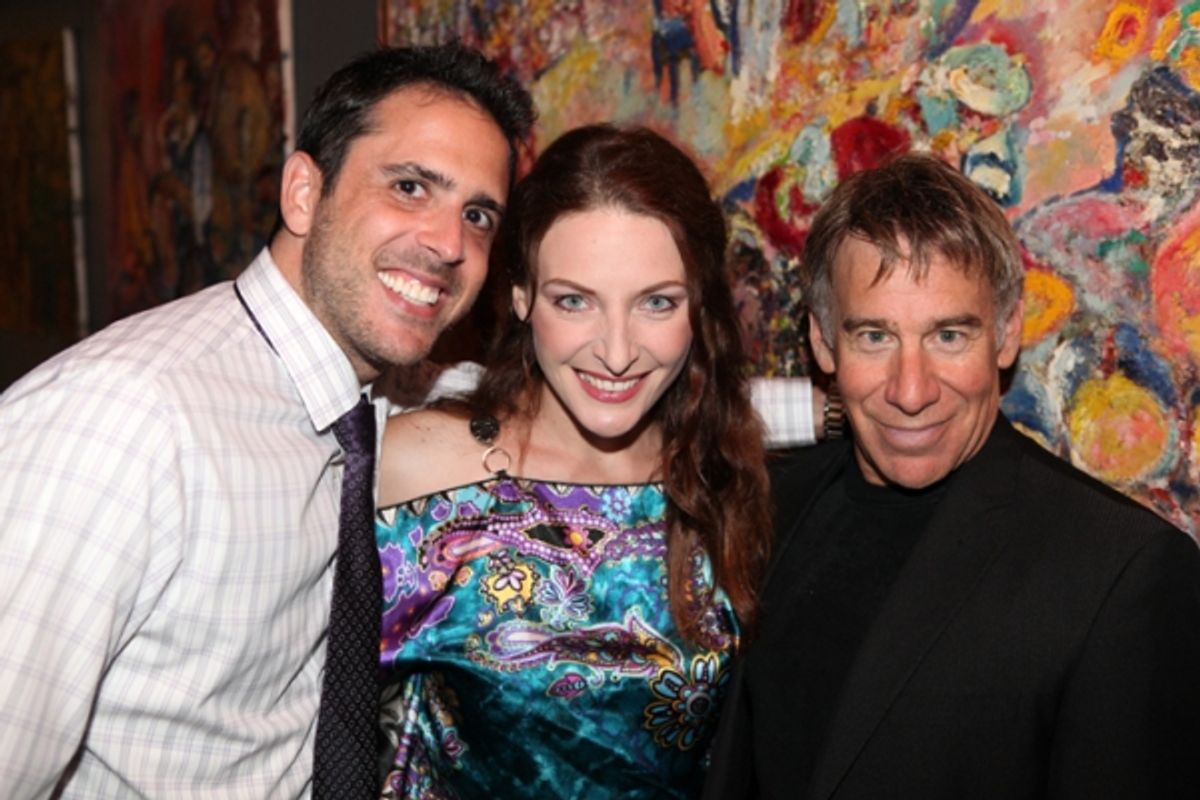Scott Alan, Willemijn Verkaik and Stephen Schwartz at 