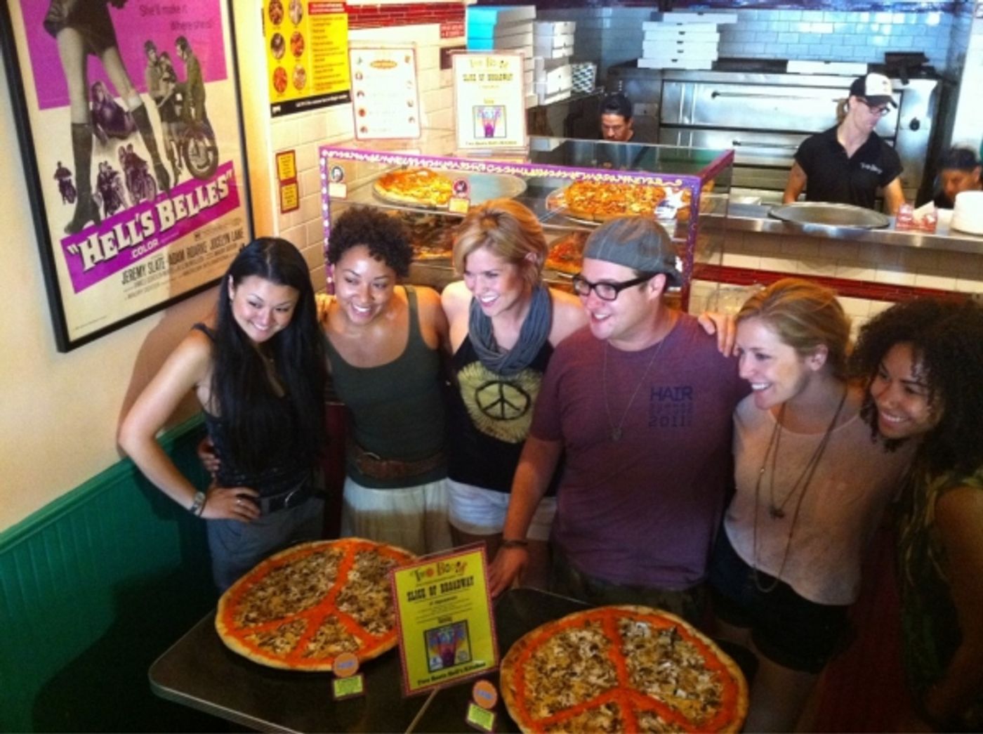 Photo Flash: Two Boots Honors HAIR with 'Summer of Love' Pizza  Image