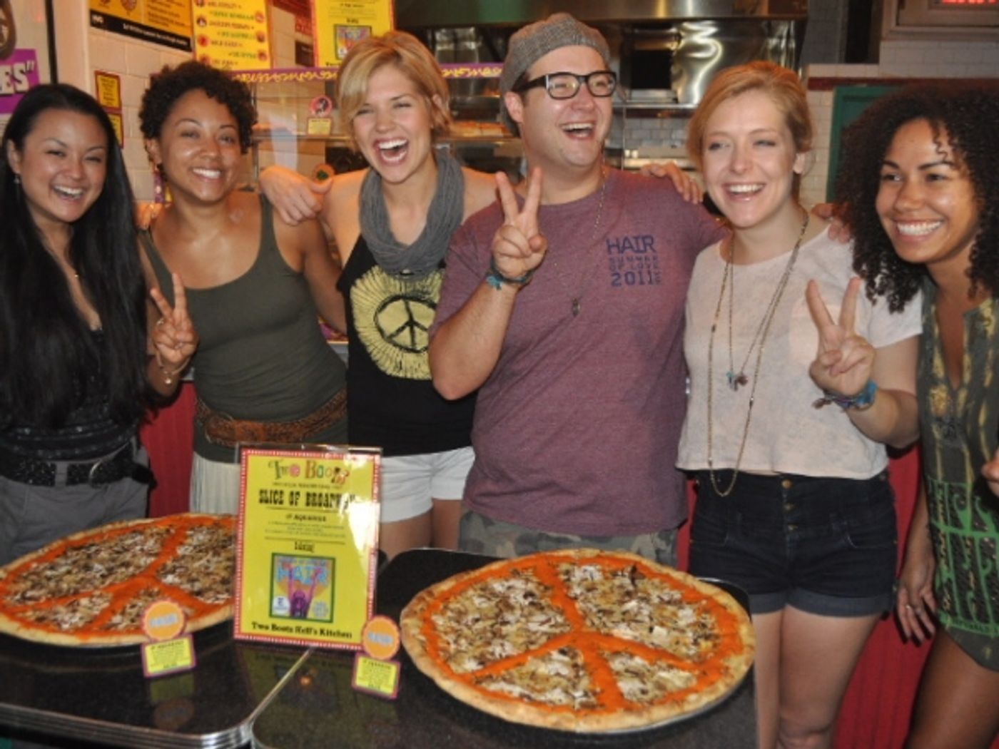 Photo Flash: Two Boots Honors HAIR with 'Summer of Love' Pizza  Image