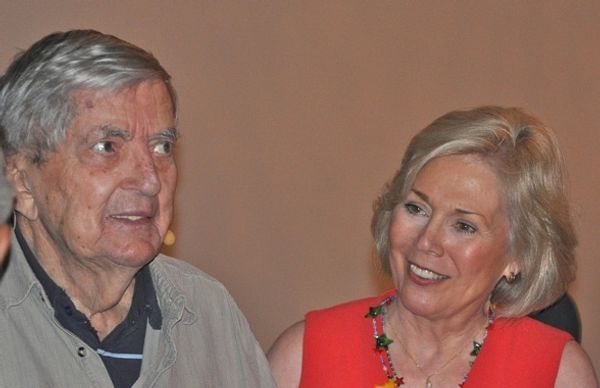 Barnabas and Maggie-Jonathan Frid and Kathryn Leigh Scott 2011 Photo