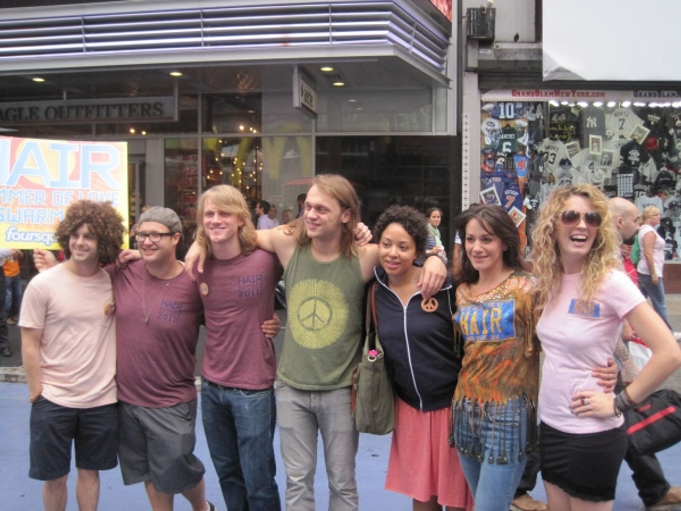 Photo Flash: HAIR Cast Performs at Foursquare Swarm-In!  Image