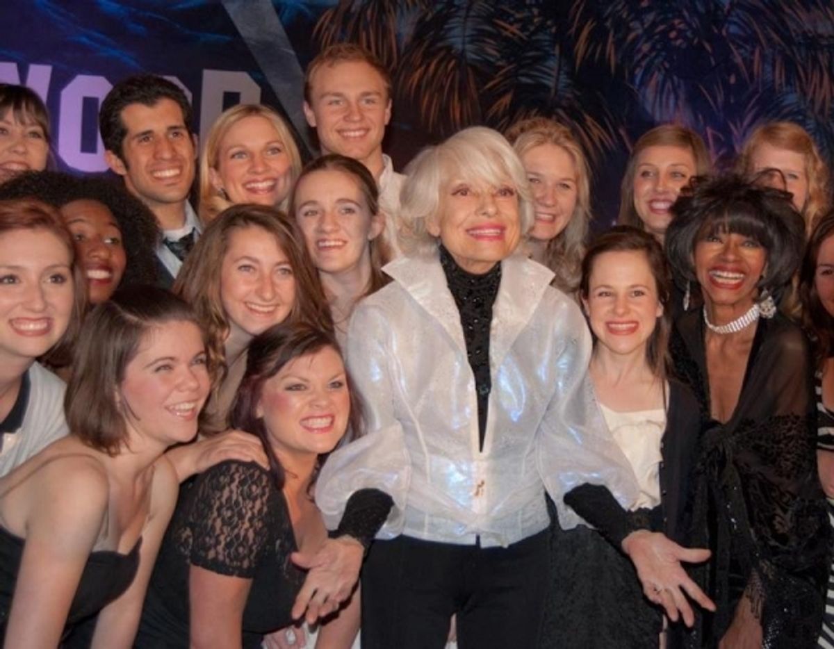 Carol Channing with High School Students at 