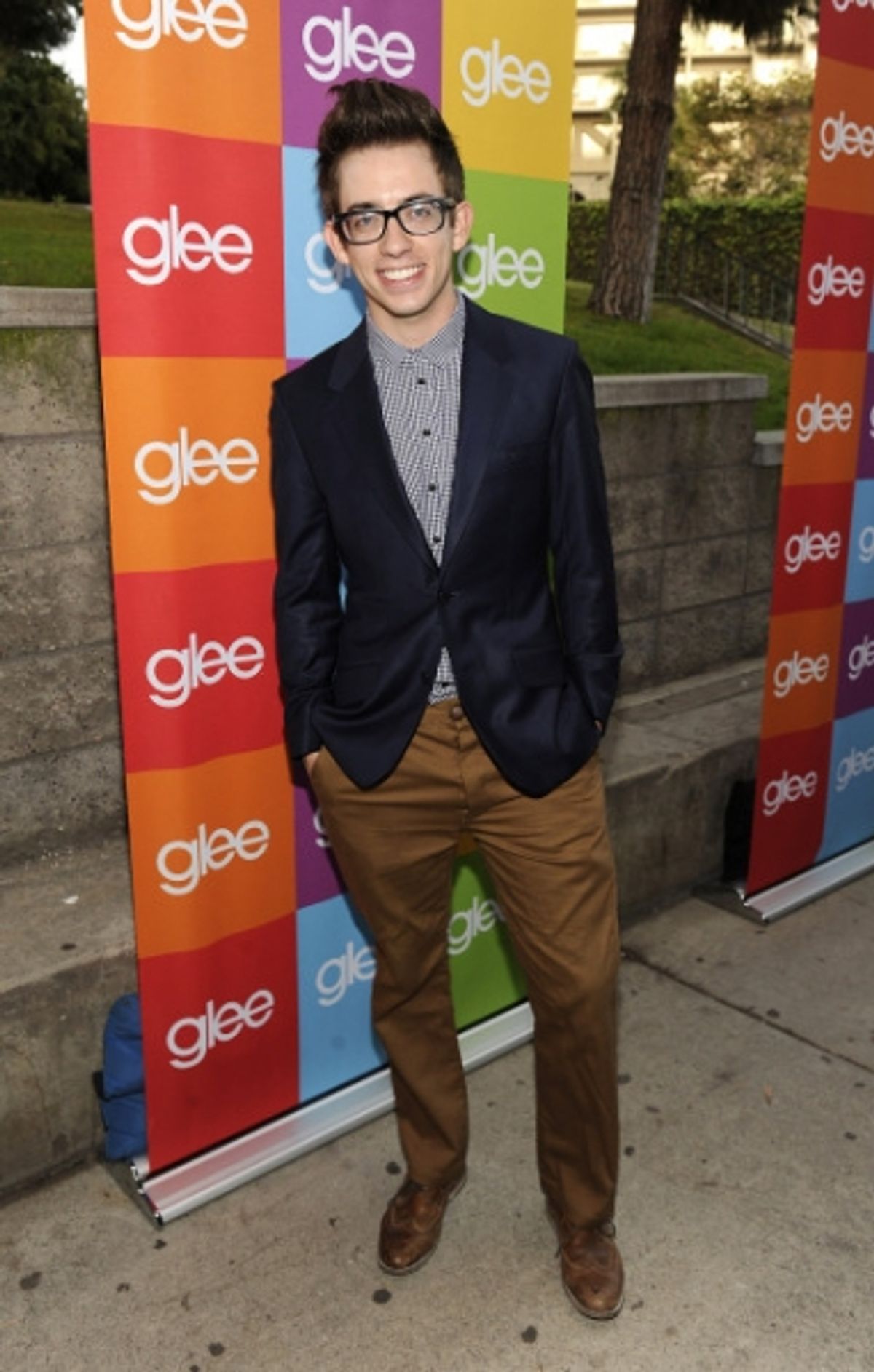 SANTA MONICA, CA - AUGUST 15: Kevin McHale attends Fox's 'Glee' Sing-A-Long event at Santa Monica High School on August 15, 2011 in Santa Monica, California. (Photo by Frank Micelotta/Picturegroup) at 