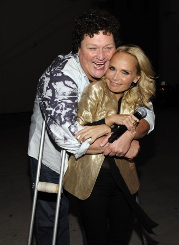 SANTA MONICA, CA - AUGUST 15: Actors Dot Marie Jones and Kristin Chenoweth attend the Photo