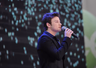SANTA MONICA, CA - AUGUST 15: Actors Chris Colfer attends the Fox's 'Glee' Sing-A-Lon Photo