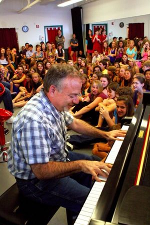 Marc Shaiman plays for the students of Broadway Artists @ BroadwayWorld Marc Shaiman plays for the students of Broadway Artists Photo