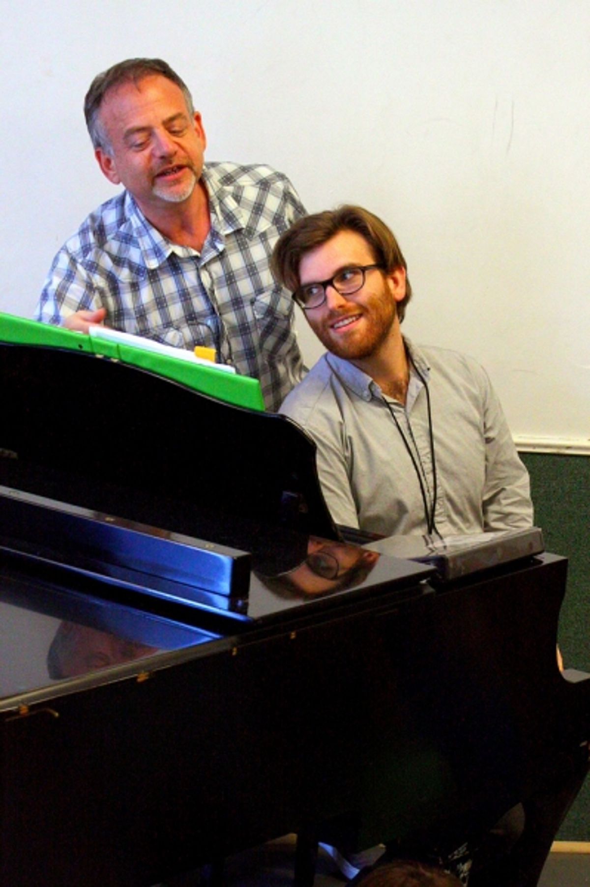 Marc Shaiman and Will Larche (Music Staff) at 