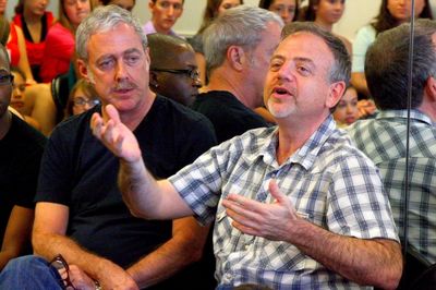 Marc Shaiman and Scott Wittman lead a master class at Broadway Artists Alliance Photo