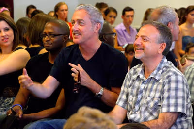 Marc Shaiman and Scott Wittman lead a master class at Broadway Artists Alliance Photo