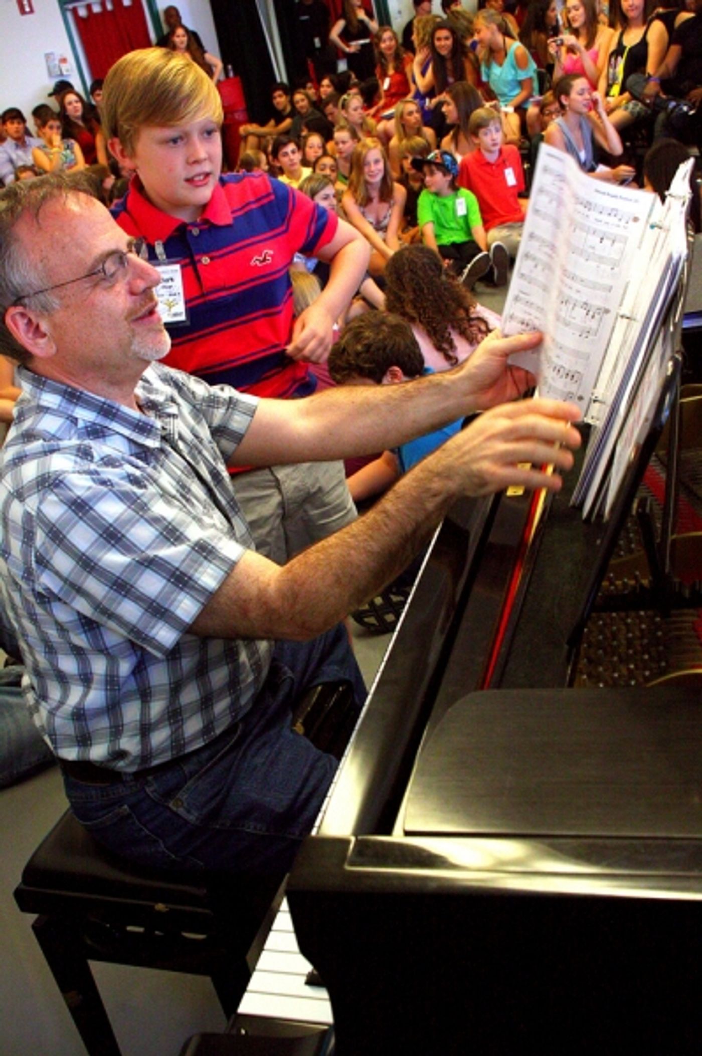 Photo Flash: Shaiman and Wittman Surprise Students at Broadway Artists Alliance 2011 Summer Session  Image