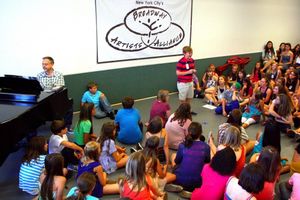 Marc Shaiman accompanies a student @ BroadwayWorld Marc Shaiman accompanies a student Photo