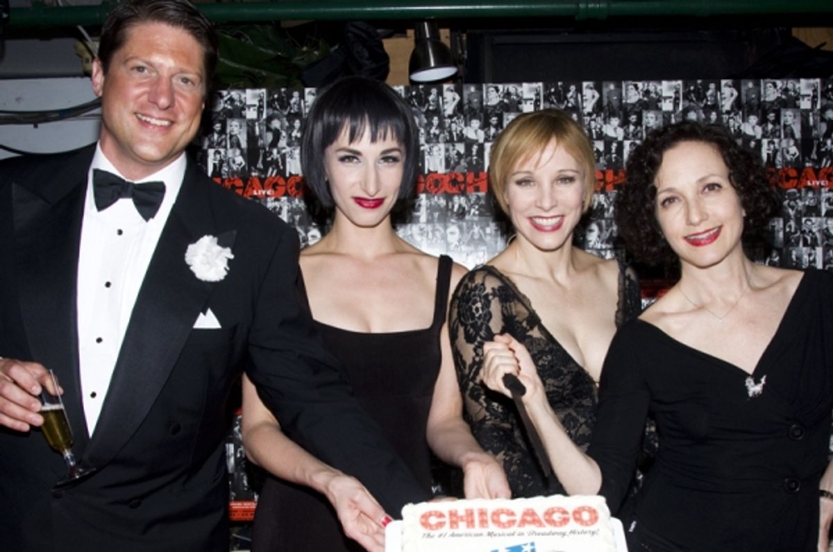 Christopher Sieber, Nikka Graff Lanzarone, Charlotte d'Amboise & Bebe Neuwirth at 