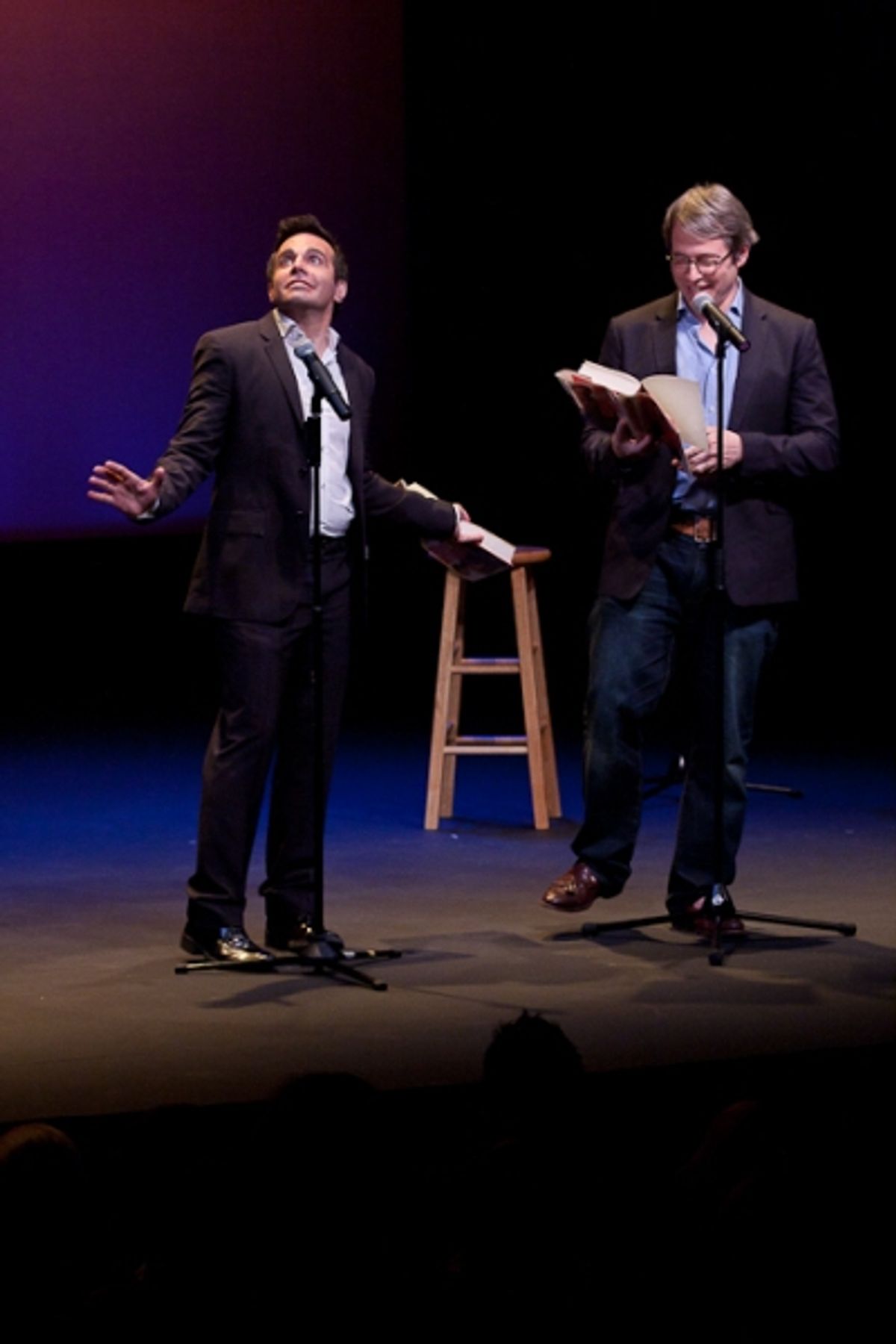 Mario Cantone and Matthew Broderick at 