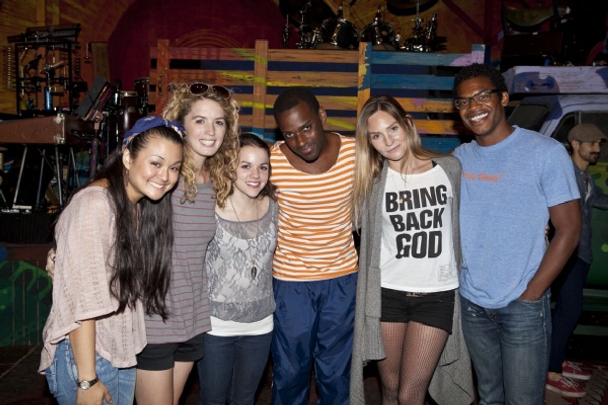 Cailan Rose, Kacie Sheik, Anne Markt, Arbender Robinson, Aleque Reid and Max Kumangai at 