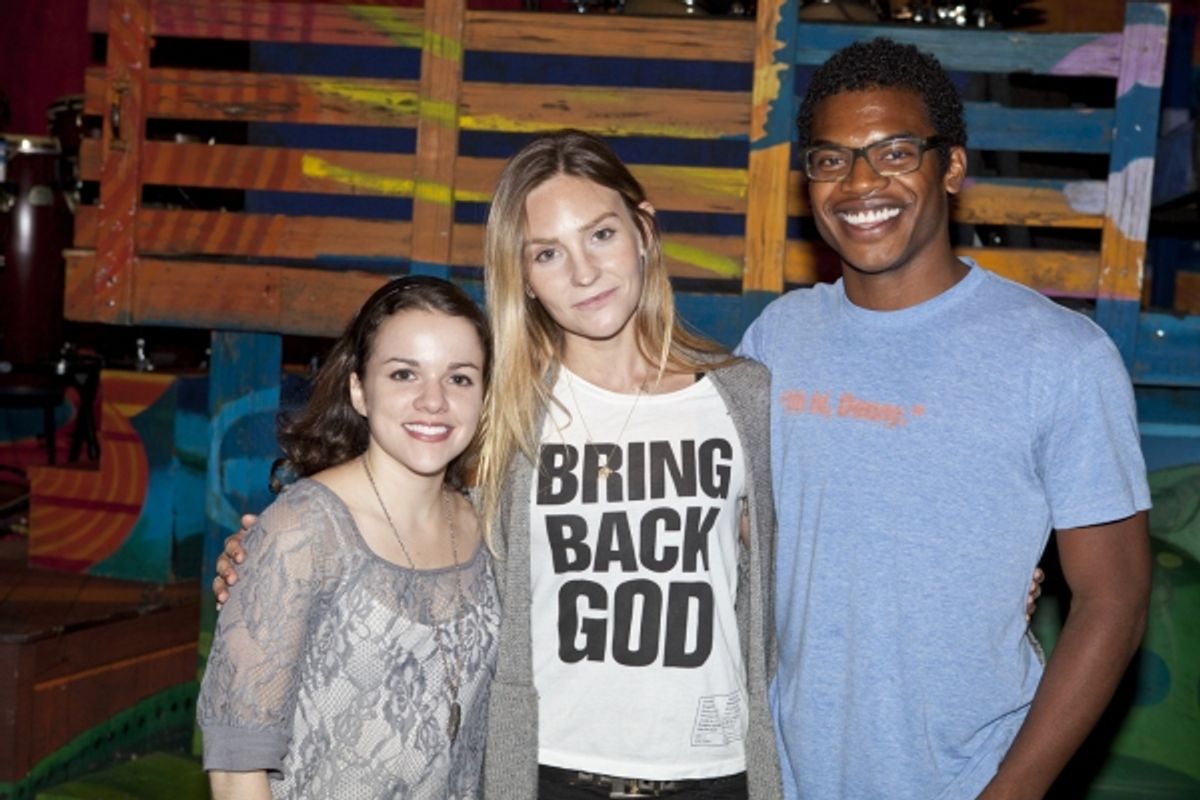 New Tribe Members Anne Markt, Aleque Reid and Max Kumangai at 