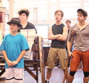 Andrew Keenan-Bolger and the cast of 'Newsies' @ BroadwayWorld Andrew Keenan-Bolger and the cast of 'Newsies' Photo